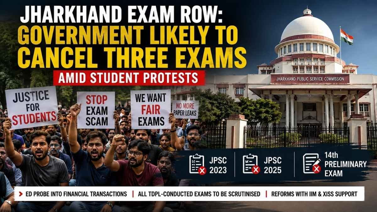 Jharkhand Exam Row: Government Likely to Cancel Three Exams Amid Student Protests