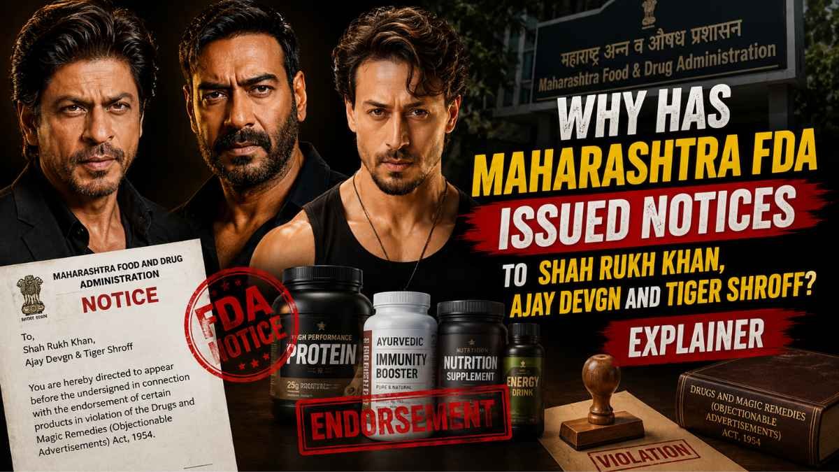 Why Has Maharashtra FDA Issued Notices to Shah Rukh Khan, Ajay Devgn and Tiger Shroff?